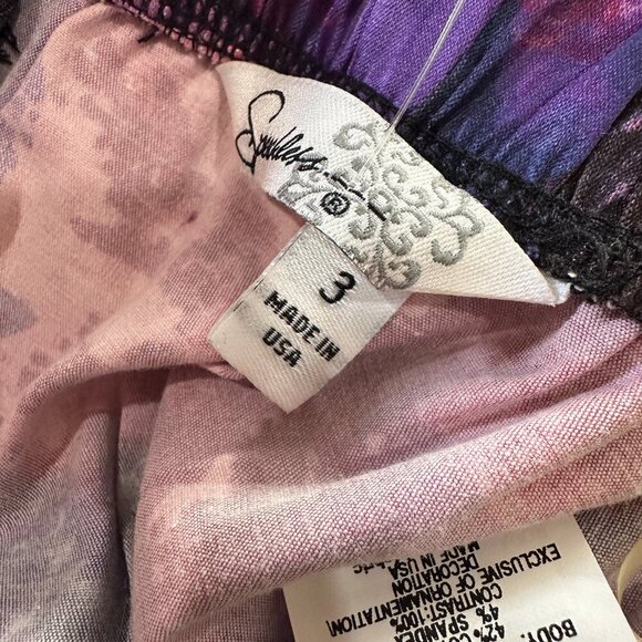 NWT SPEECHLESS FLoral Satiny Strapless Mini Dress Size 3 - Picture 8 of 10